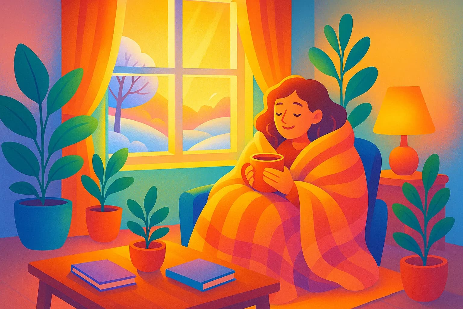 Abrigos emocionales: autocuidado práctico para días cortos de invierno