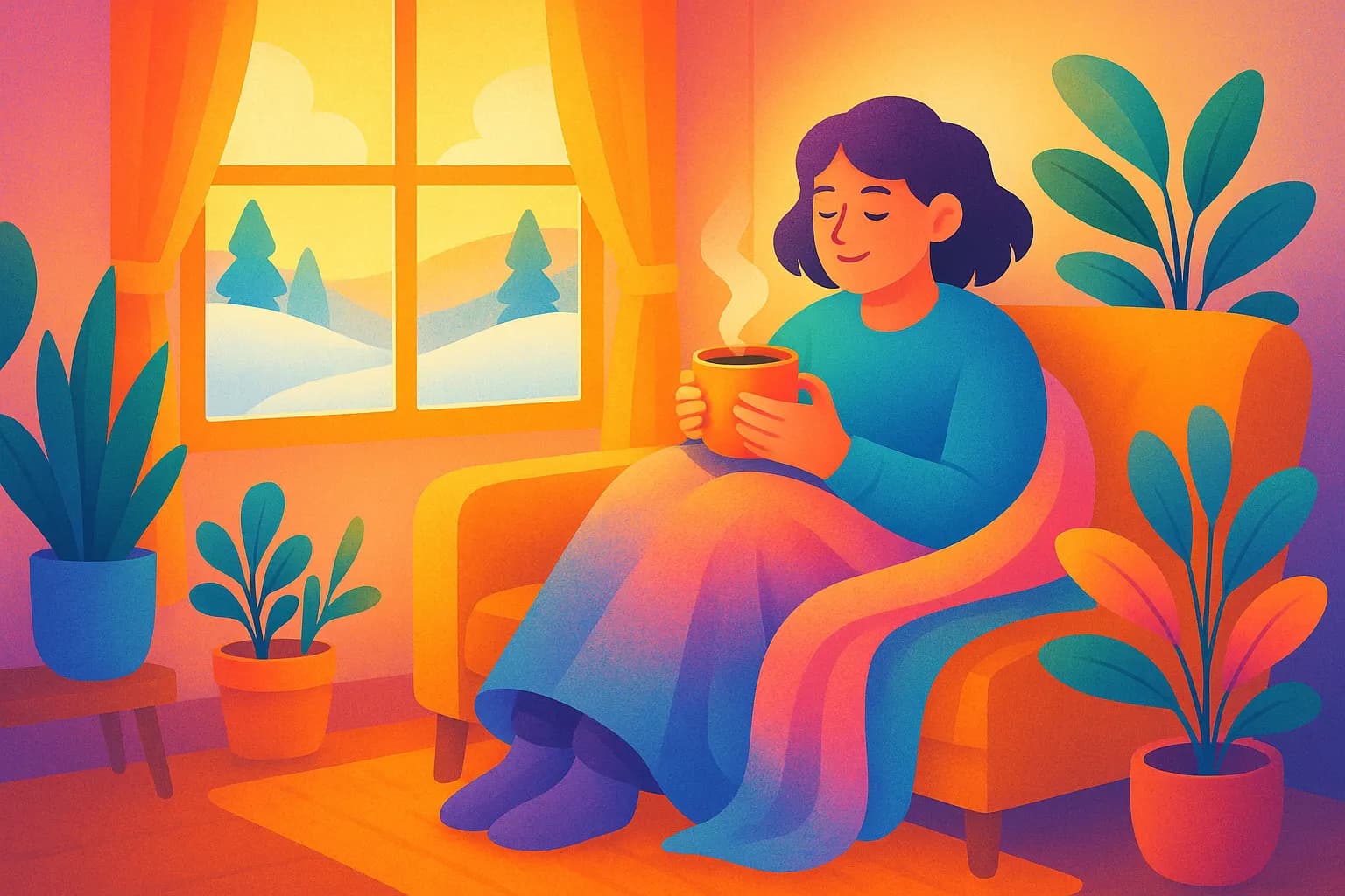 Routines cocooning pour l'hiver : prendre soin de son moral quand les journées s